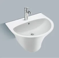 Ceramic wall-hung basin