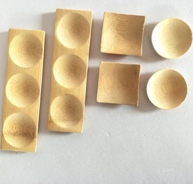 Bamboo mini dishes/bamboo mini rectangular dishes