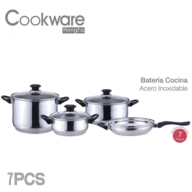 7pc Ss Cookware Set