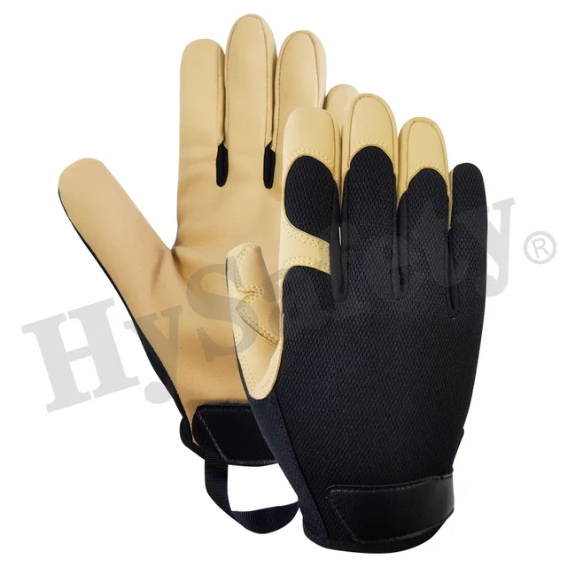 Mechanics gloves, synthetic leather glove, work glove,work gloves