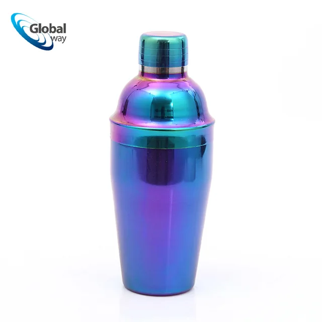 Iridescent metallic electroplate cocktail shaker wine shaker cocktail mixer bar tool barware