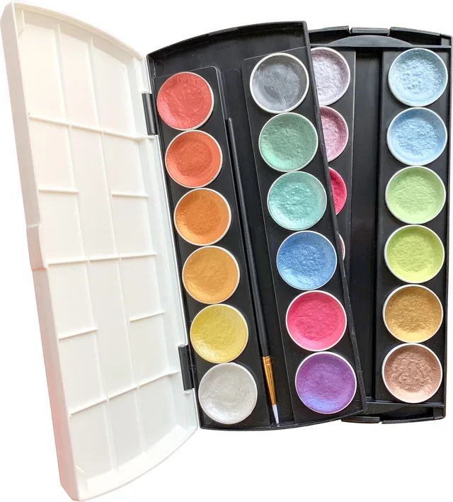 Metallic Semi Moist Water Color