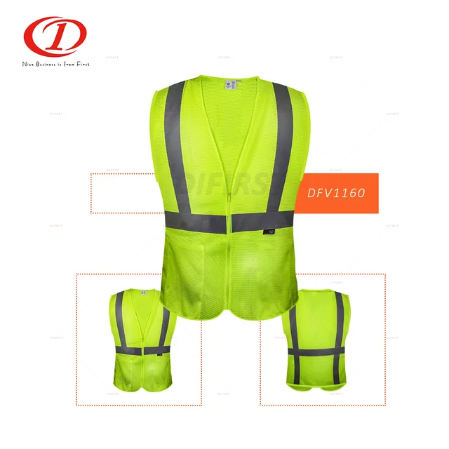 Hi Visibility Reflective Safety Surveyor Vest