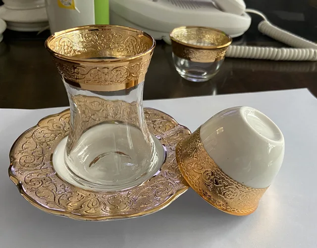 Copy Gold Coffee Set Tea Set Middle East Egypt Russia