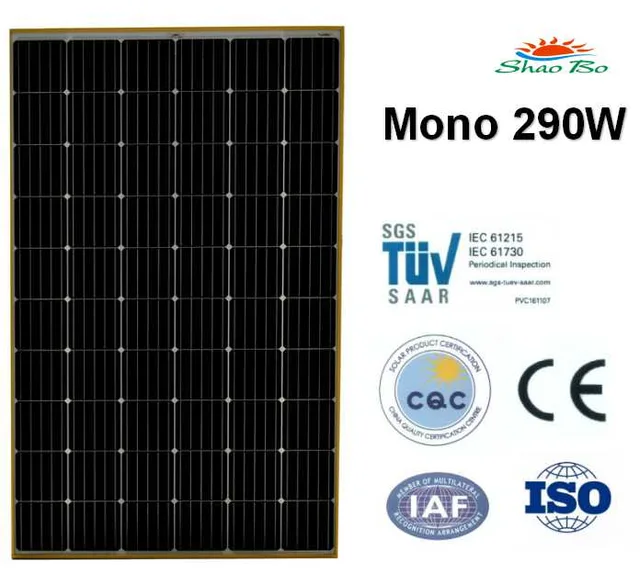 Solar Panel Mono 60Cells 270w-320w