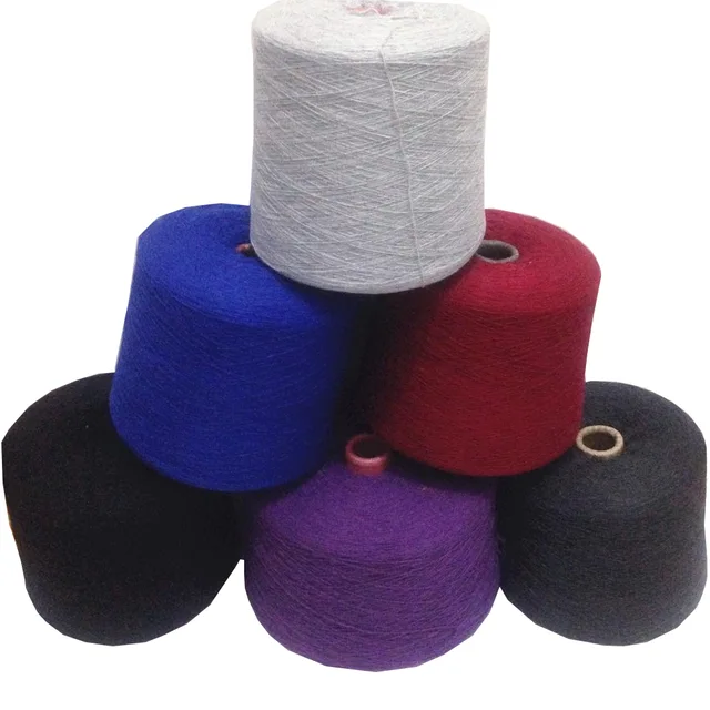 Acrylic polyester high bulk yarn for knitting/ sweater/ scarf