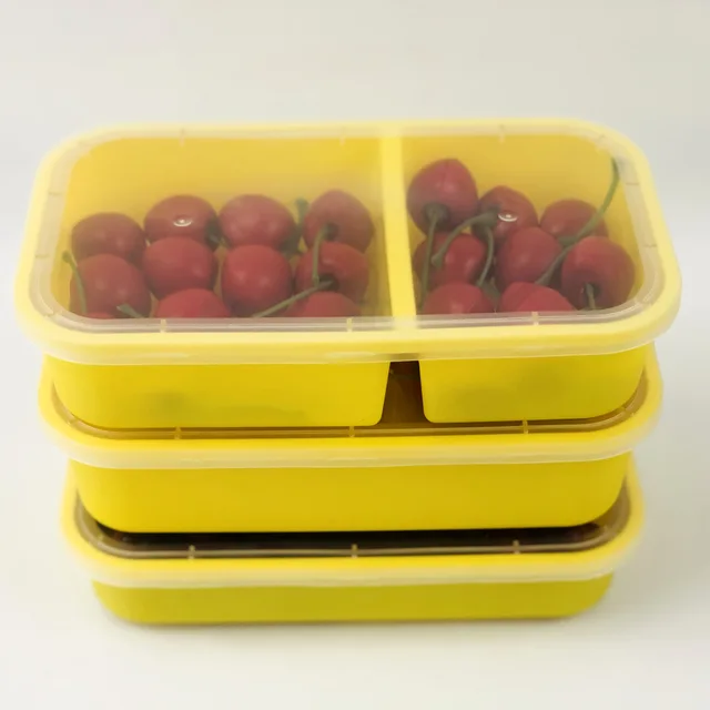 750ML*6 Plastic Disposable Takeaway Food Packaging Box Microwavable Bento Food Storage Lunch Boxes SUSHI Boxes