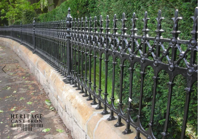 Black Wrought Iron Fence