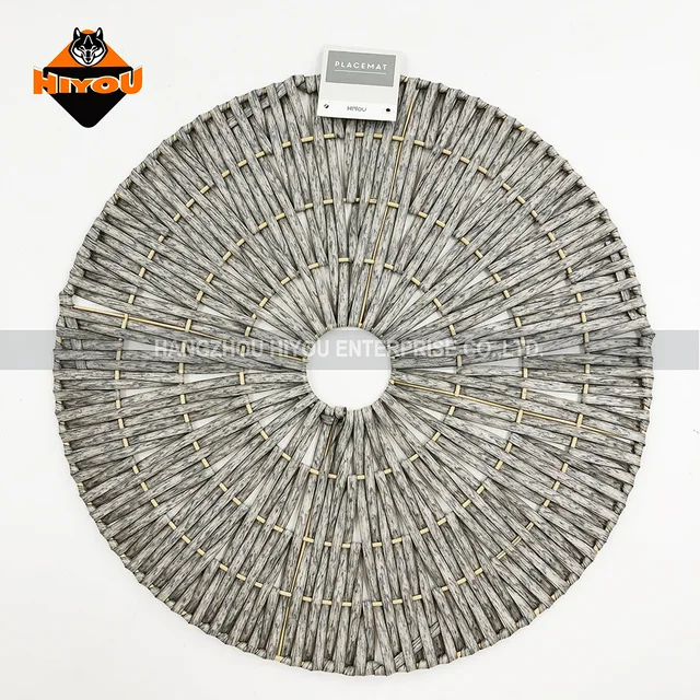 Round PP woven placemat