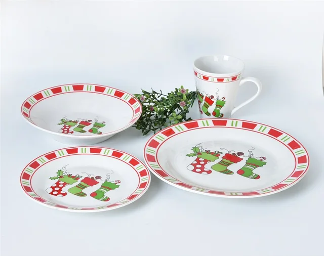 Christmas design dinner set