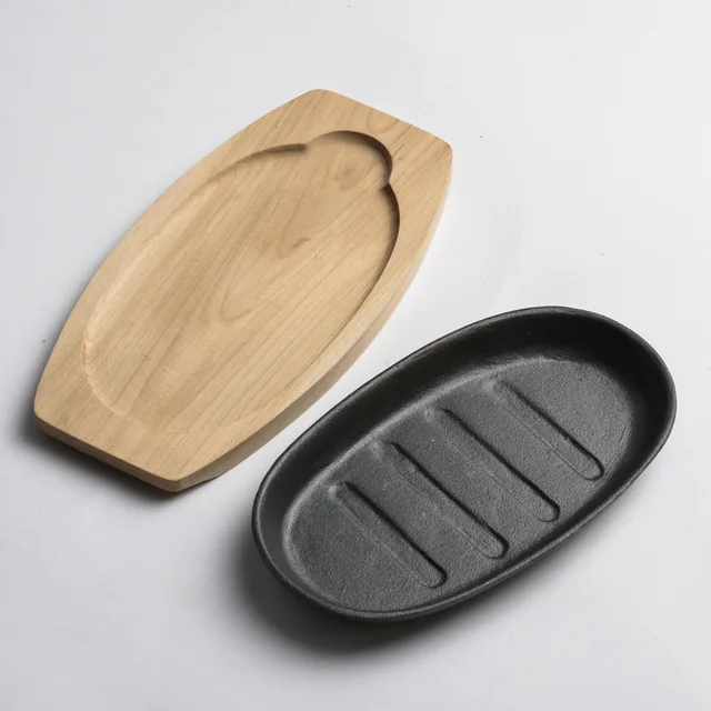 Cast iron sizzling plate,cast iron sizzler platter