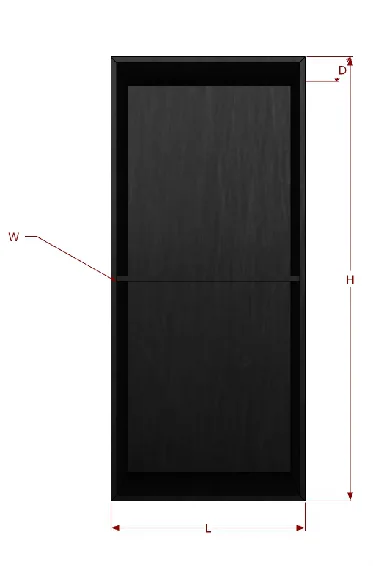 Washroom stainless steel niches