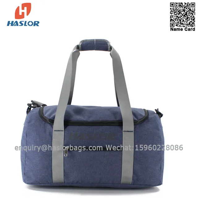 033#Travel Duffel Bag Foldable Weekender Bag with Shoes Compartment for Men Women Water-proof & Tear Resistant