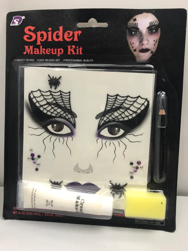 Halloween spider makeup kit