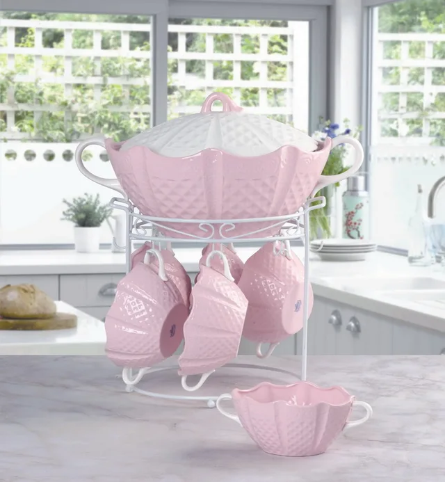 8 pcs soup set with stand