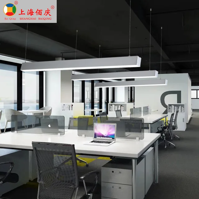 Office hanging light LED creative aluminum profile l Linear light