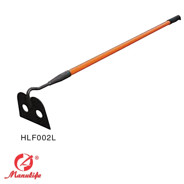 Fiberglass handle garden hoe with holes