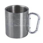 Silver Stainless Steel Carabiner Mug