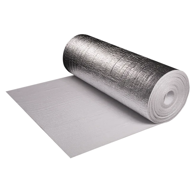 Reflective foamthermal insulation aluminum foil facing roll pe foam Foil Foam and White Film for roof