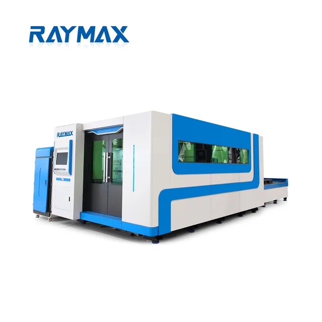 Sheet metal fiber laser cutting machine with exchangeable table