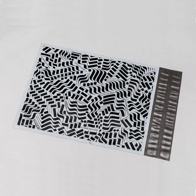 Custom poly mailer with 2 tape strip with perforation, custom poly mailers