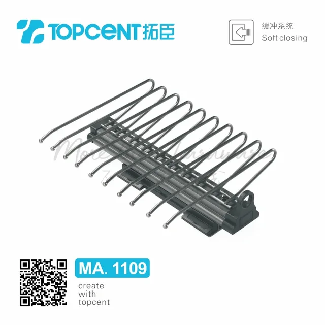 【Free Samples】MA.1109 Topcent wardrobe fittings trousers rack