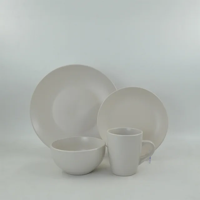 Factory unique design wedding tableware sets ceramic plate bowl cup glazed stoneware matt ceramic dinner set dinnerware