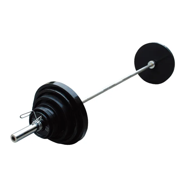 300lb black painted olympic barbell sets