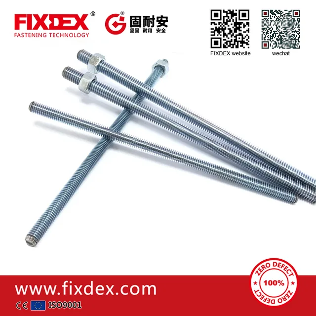 DIN975 galvanized carbon steel full threaded rod