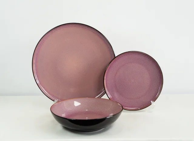 Stoneware reactive 16PCS dinnerset
