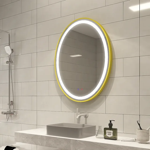 Modern Hotel Illuminated Lighted Anti-fog Bathroom Led Wall Bath Mirrors
