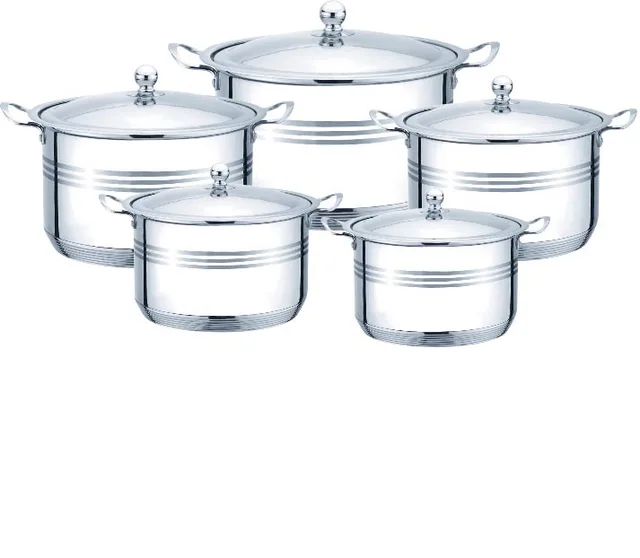 10pcs stainless steel cookware set