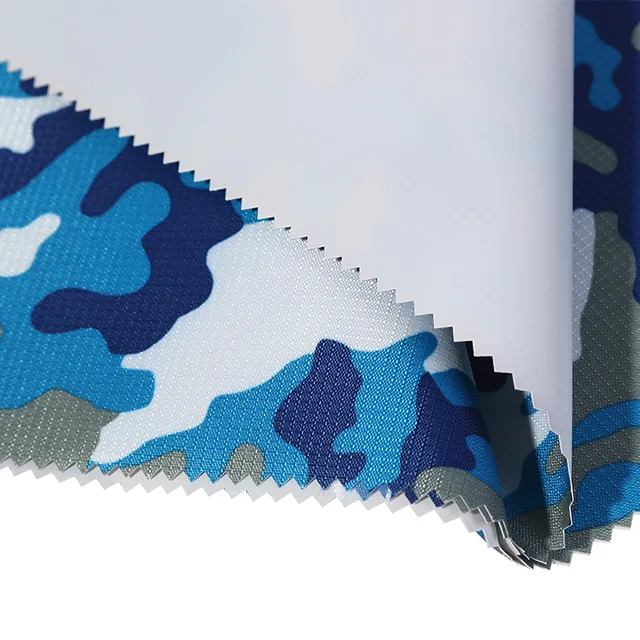210D/0.2grid Oxford printing PVC milky fabric