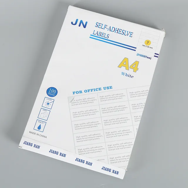 A4 white label
