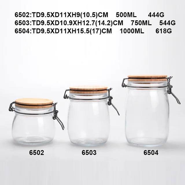 Glass Jars with Airtight Lids/Wide Mouth Mason Jar with Hinged Lid Kitchen Storage Canister for Canning Cereal,Pasta,Sugar