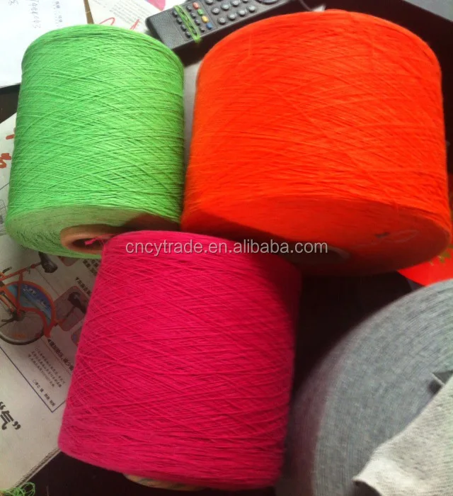Colorful regeneration cotton blend chinese factory 20/2 cotton yarn for knitting weaving
