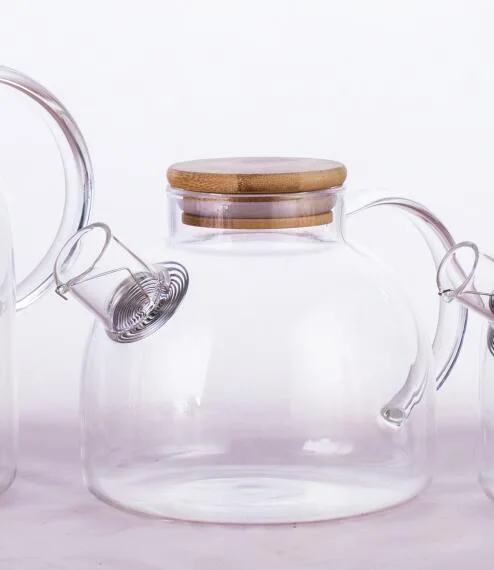 Borosilicate glass teapot