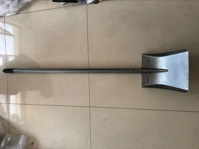 Steel handle shovel