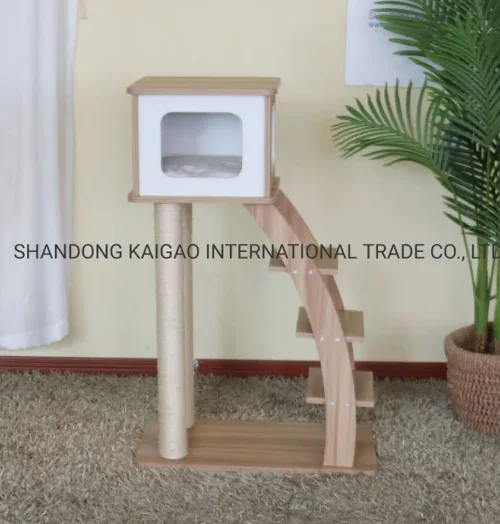 Modern Laminated Board Cat Tree, Wholesales High Quality Cat Tree with a Ladder