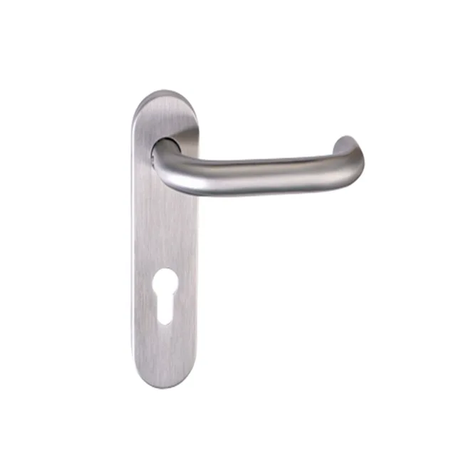 Euro Stainless Steel Backplate Lever Handle SS2003