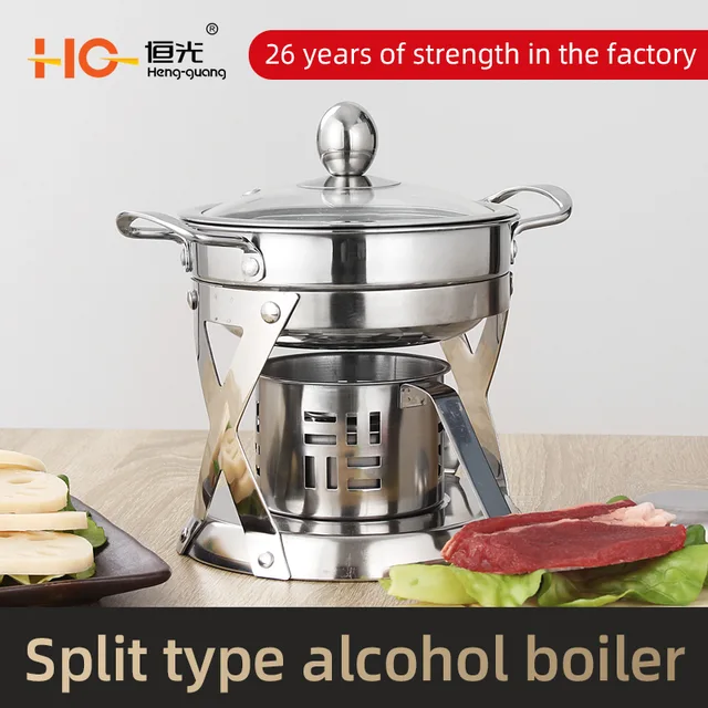 Stainless Steel Easily Assembled Grill Round barbeque Stainless steel grill Amazon non-stick grill Korean barbecue oven