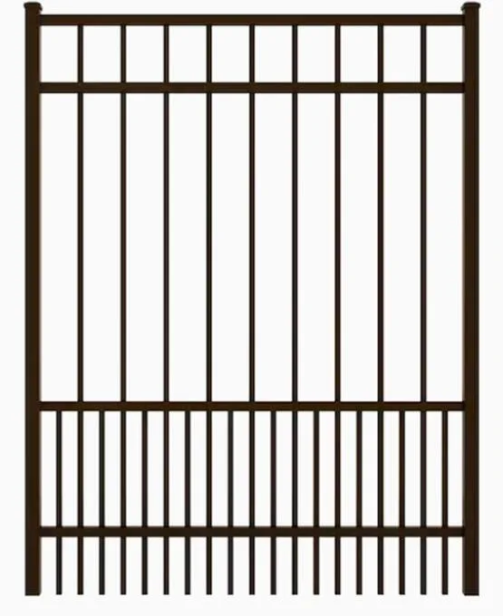 Ironcraft Chatham Bronze Powder-Coated Aluminum Decorative Metal Fence Gate