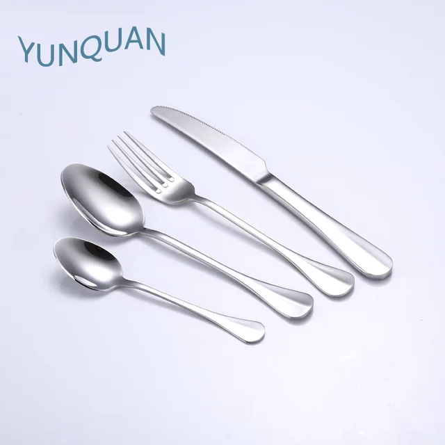 Stainless steel cutlery set spoon fork knife