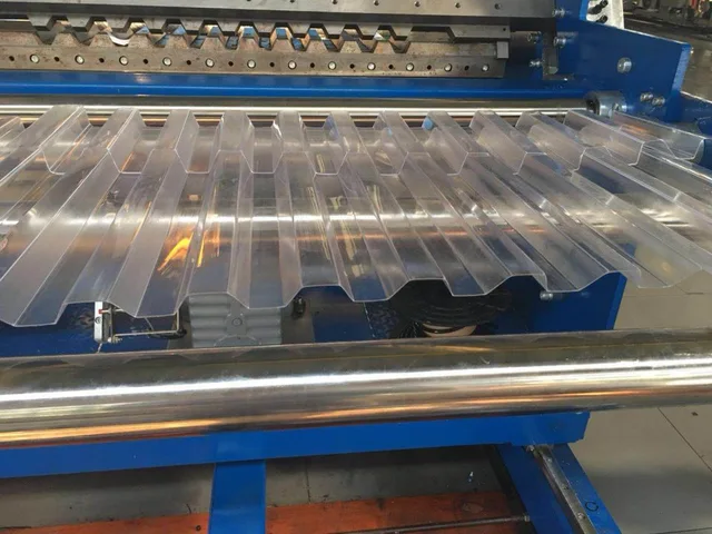 Plastic roof production line