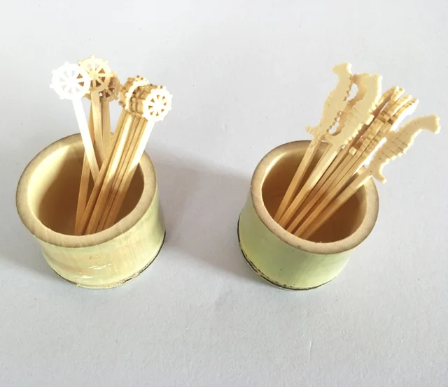Bamboo wheel picks/bamboo hippocampus picks