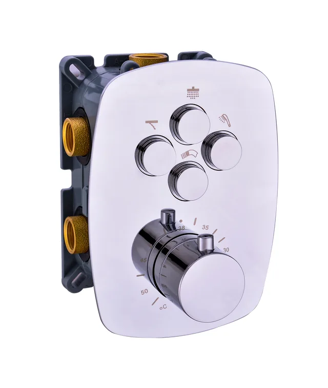 Concealed thermostatic shower mixer