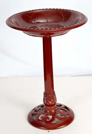 Plastic Birdbath With Planter