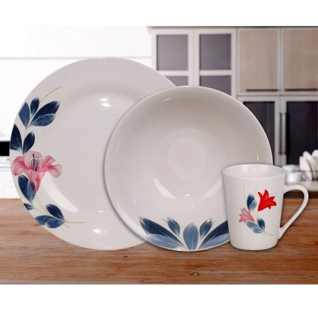 12 PCS Dinnerware Set Partial Decal