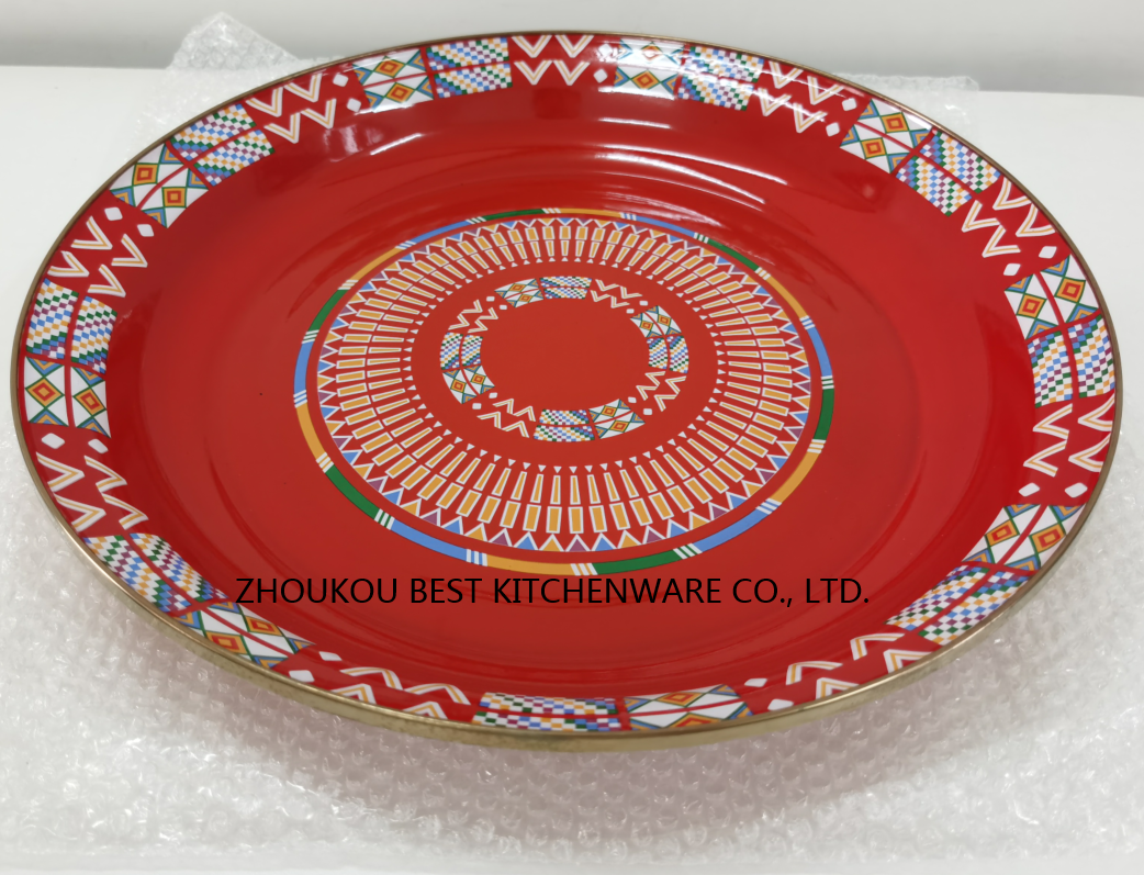 Best Mommy Brand Enamel Fruit Plates 32cm/36cm/40cm