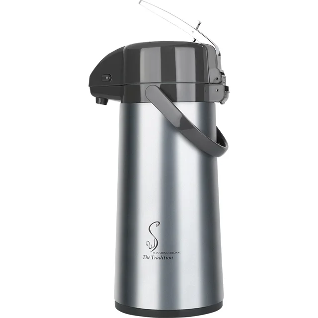 Level Action Air Pots 1900ml With Tin Body Printing For Restaurant